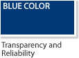 BLUE COLOR-투명성과 건실함